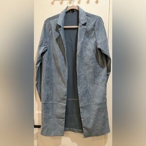 Yest Women's size 6 Light blue Blazer - lightweight suede like material